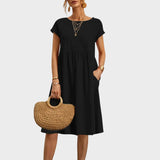 Anikka - Simple dress with pockets