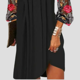 Laura - Elegancka mini sukienka z przezroczystymi rękawami