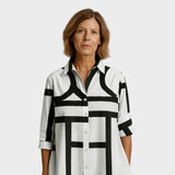 Petra - Dress with Geometric Pattern