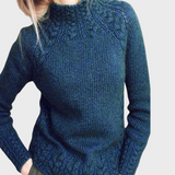 Elegancki pleciony sweter