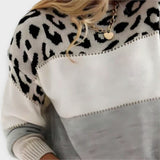 Чайен - Wygodny sweter z nadrukiem leopardim