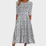 Vita - Colorful Midi Dress with Pockets