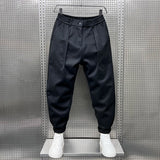 MARCELO™ | Elegant pants with mixed fabric