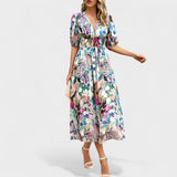 Clara - Elegant Colorful Dress