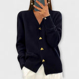 Mari – Damski sweter z dekoltem w serek w stylu vintage