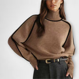 Emili - Miękki i elegancki sweter z wysokim golfem