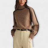Emili - Miękki i elegancki sweter z wysokim golfem