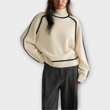 Emili - Miękki i elegancki sweter z wysokim golfem