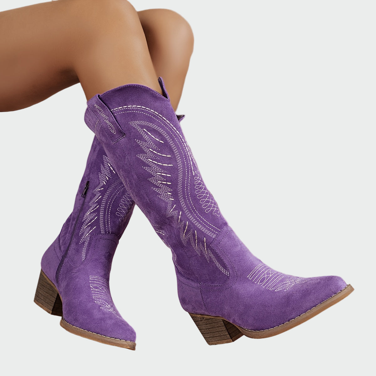 Biserka - Stylowe haftowane zachodnie buty
