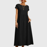 Giselle™ - Luźna Sukienka z Kieszeniami