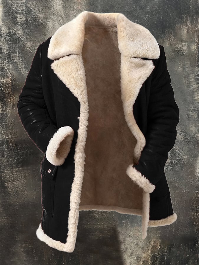 Boryslaw - Ciepła gęsta pluszowa kurtka