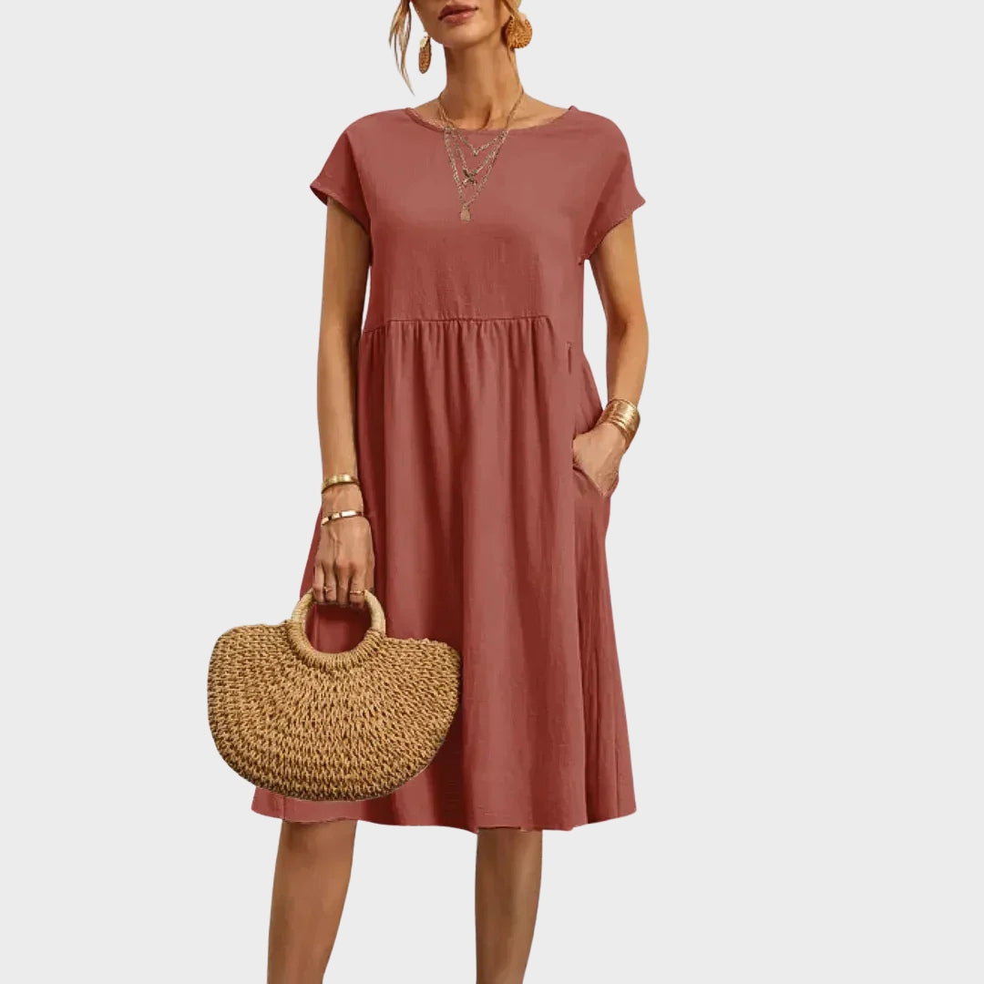 Anikka - Simple dress with pockets