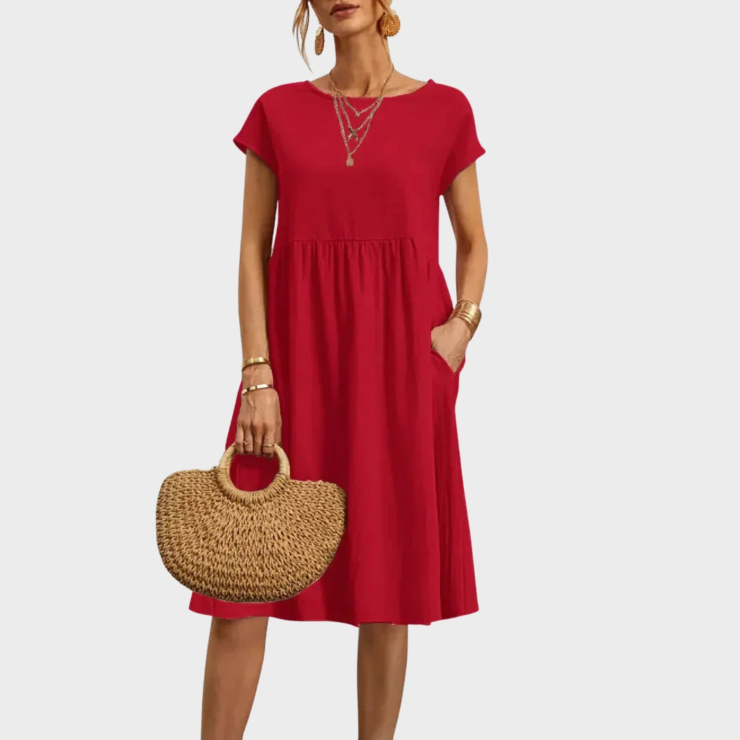 Anikka - Simple dress with pockets