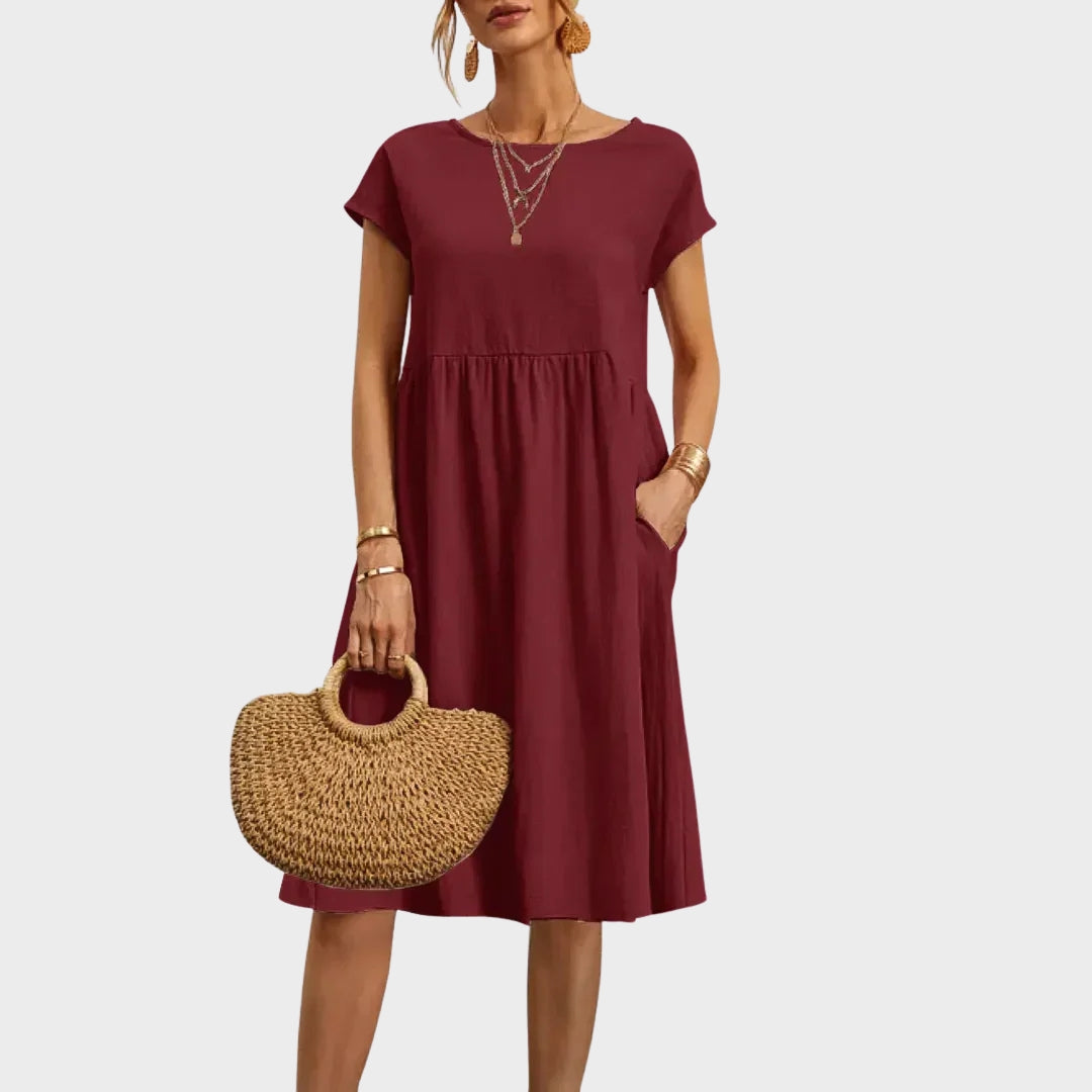 Anikka - Simple dress with pockets