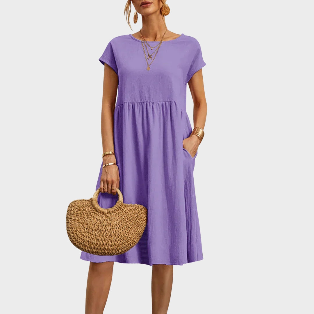 Anikka - Simple dress with pockets