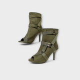 Ruzha - Eleganckie buty na obcasie z otwartym palcem