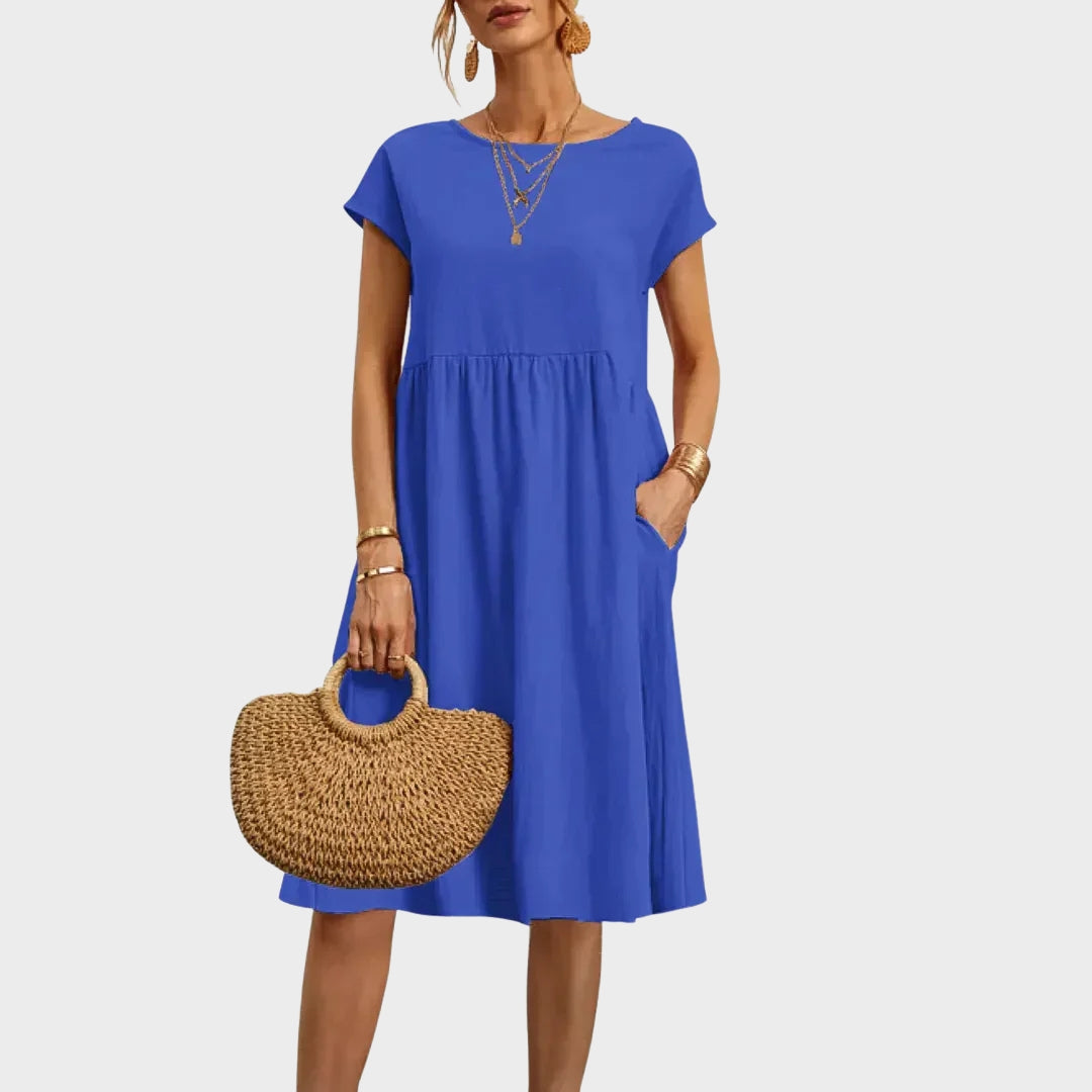Anikka - Simple dress with pockets