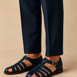 Tavion – Plecione sandały z paskiem