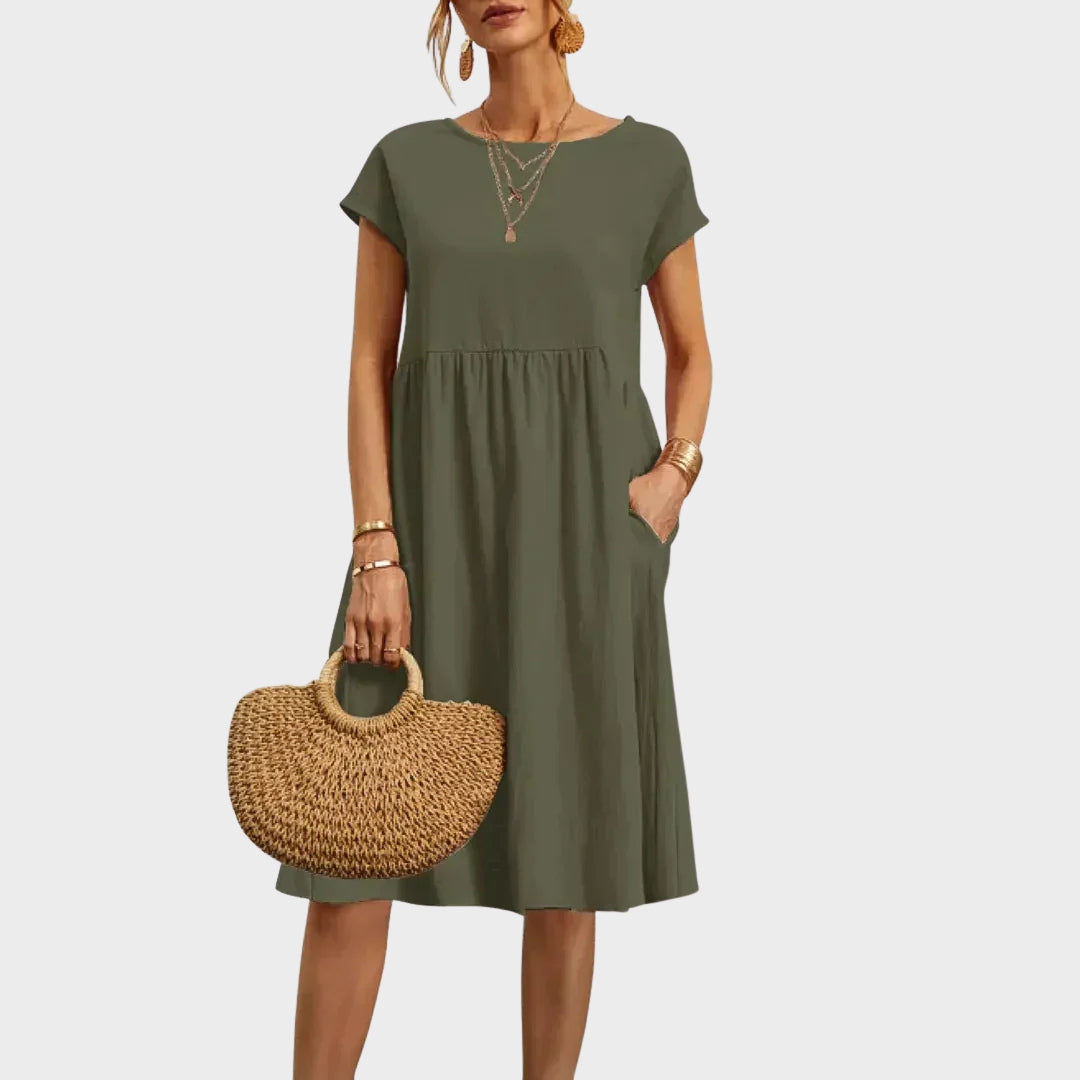 Anikka - Simple dress with pockets