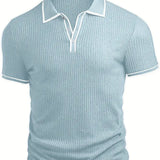 Śniegomir – Eleganckie polo z kontrastowym kołnierzykiem