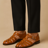 Tavion – Plecione sandały z paskiem