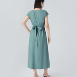 Jaromil – Elegancka sukienka kopertowa z wysokim stanem