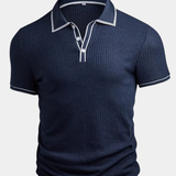 Śniegomir – Eleganckie polo z kontrastowym kołnierzykiem