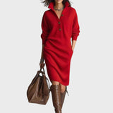 Darina – Ciepła sukienka dzianinowa, elegancka i wygodna