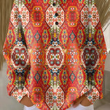 Selma | Sweter z etnicznym wzorem w kolorach