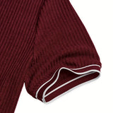 Śniegomir – Eleganckie polo z kontrastowym kołnierzykiem