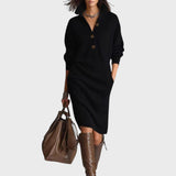 Darina – Ciepła dzianinowa sukienka, elegancka i wygodna