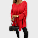 Izabel - Elegancki damski sweter z okrągłym dekoltem