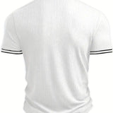 Śniegomir – Eleganckie polo z kontrastowym kołnierzykiem