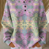 Alma | Sweter z etnicznym florałym wzorem