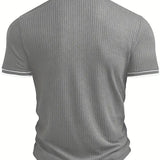 Śniegomir – Eleganckie polo z kontrastowym kołnierzykiem