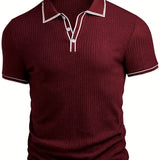 Śniegomir – Eleganckie polo z kontrastowym kołnierzykiem