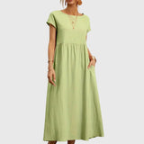 Giselle™ - Luźna Sukienka z Kieszeniami