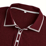 Śniegomir – Eleganckie polo z kontrastowym kołnierzykiem