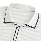 Śniegomir – Eleganckie polo z kontrastowym kołnierzykiem