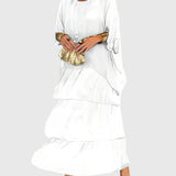 Susan™ | Długa i Jasna Elegancka Sukienka