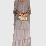 Susan™ | Długa i Jasna Elegancka Sukienka