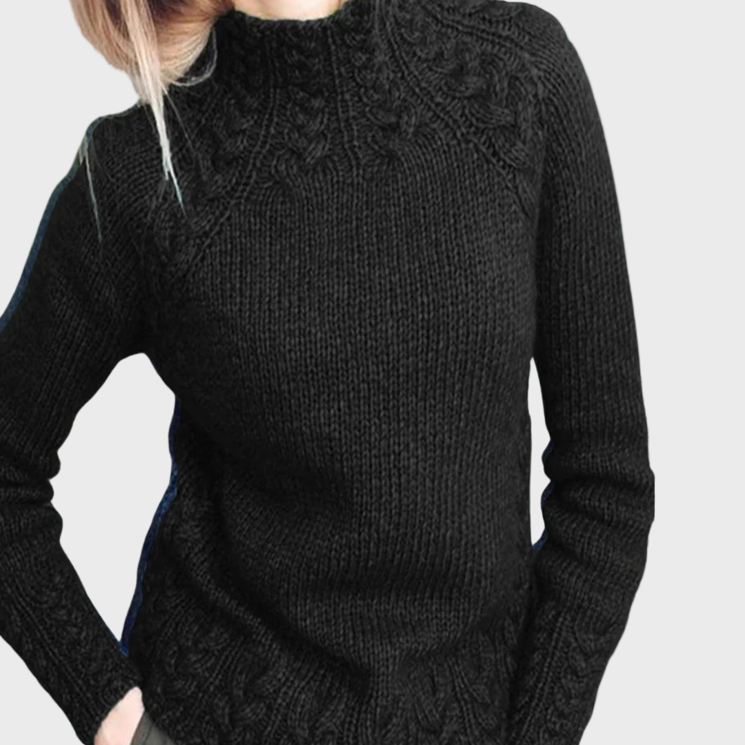 Elegancki pleciony sweter