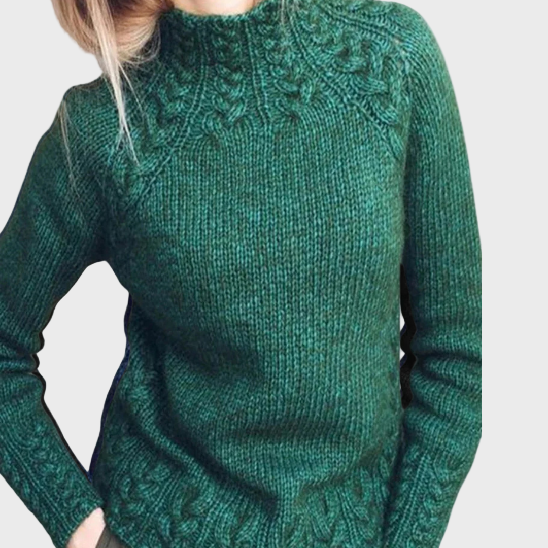 Elegancki pleciony sweter
