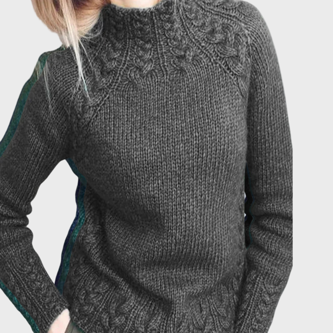 Elegancki pleciony sweter