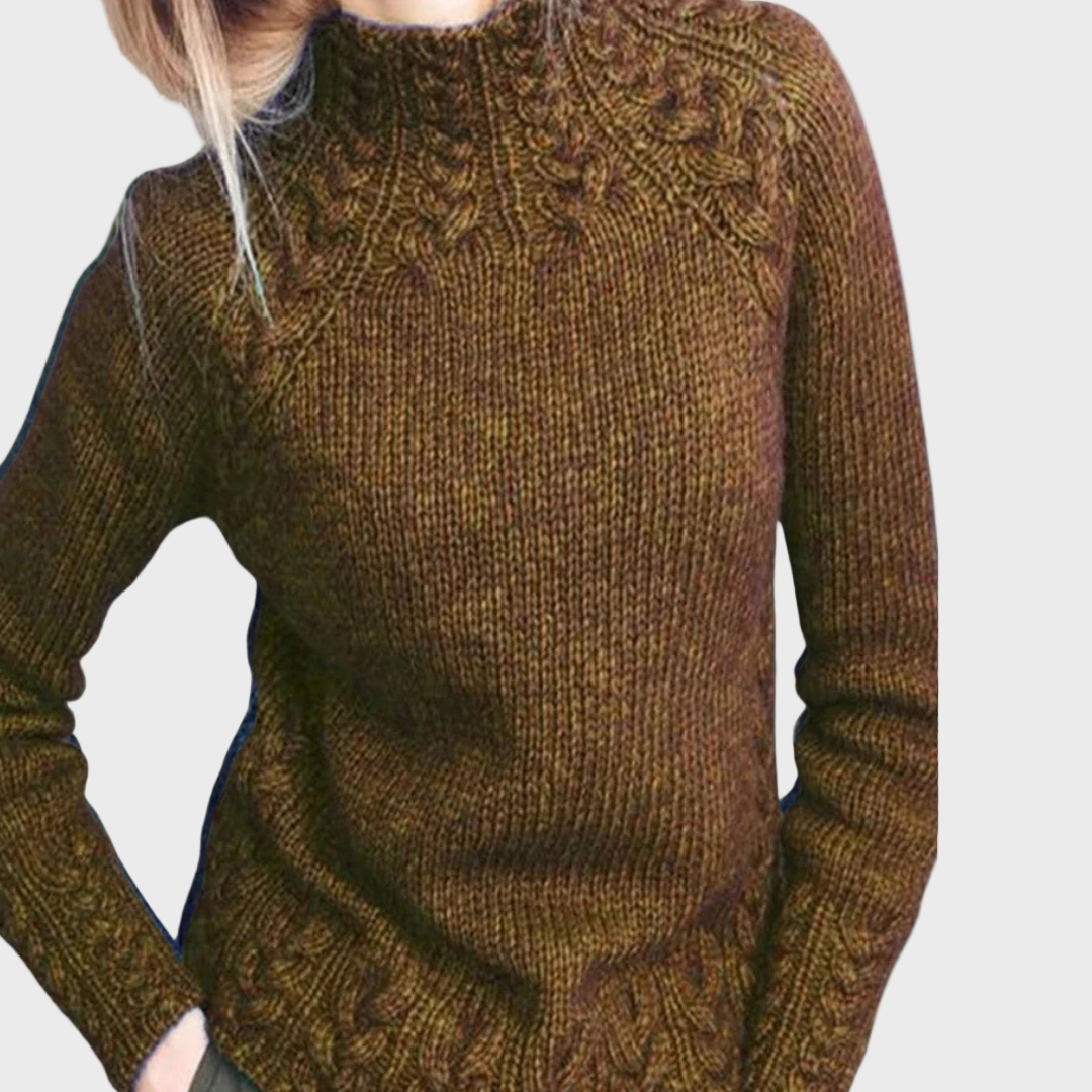 Elegancki pleciony sweter