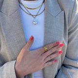 Jaylinette | Duży Pierścionek 18K Złota