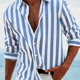 Walerin – Letnia koszula w paski Riviera