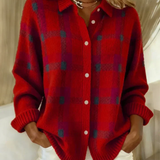 Krystyna – Bawełniana bluzka z wzorem w kratę