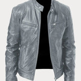 Nikodem – Skórzana kurtka casualowa