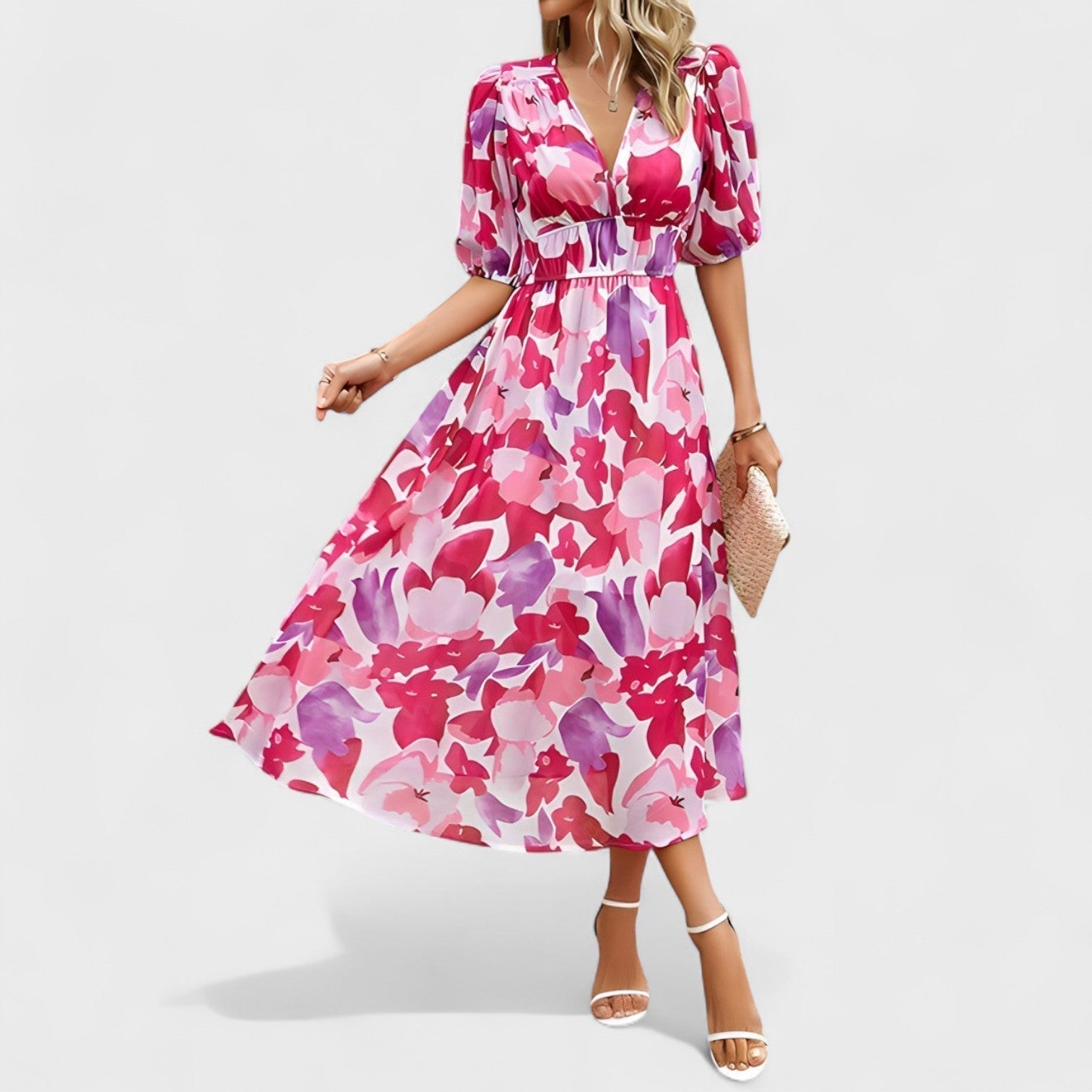 Clara - Elegant Colorful Dress